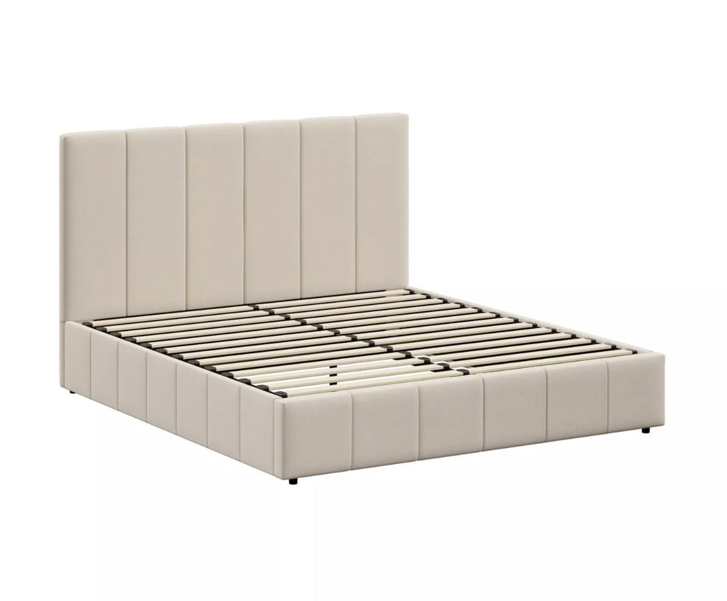 Bonny Beige Gas Lift Bed Frame