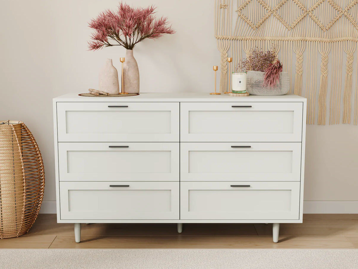 Leah White 6 Chest Of Drawers