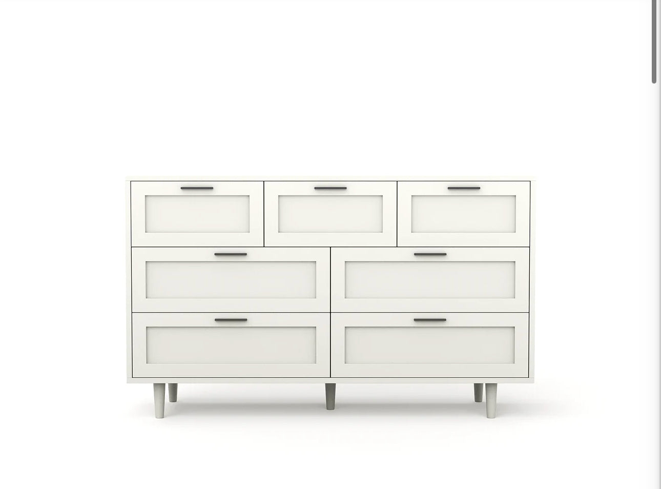 Claire White 7 Chest Of Drawers