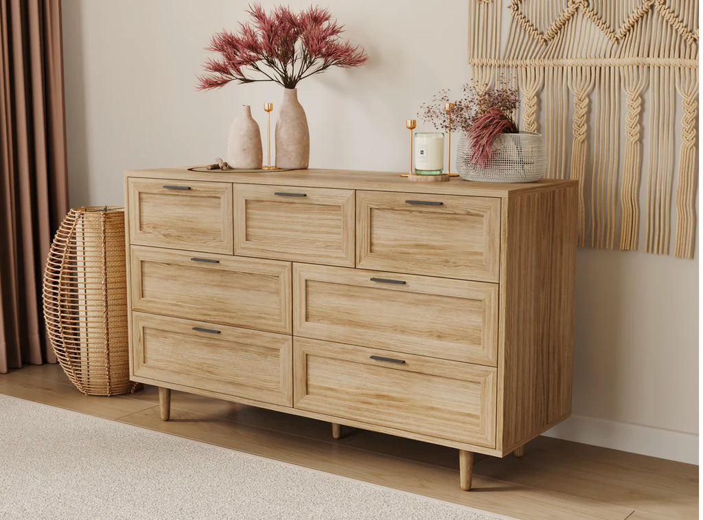 Claire Natural 7 Chest Of Drawers