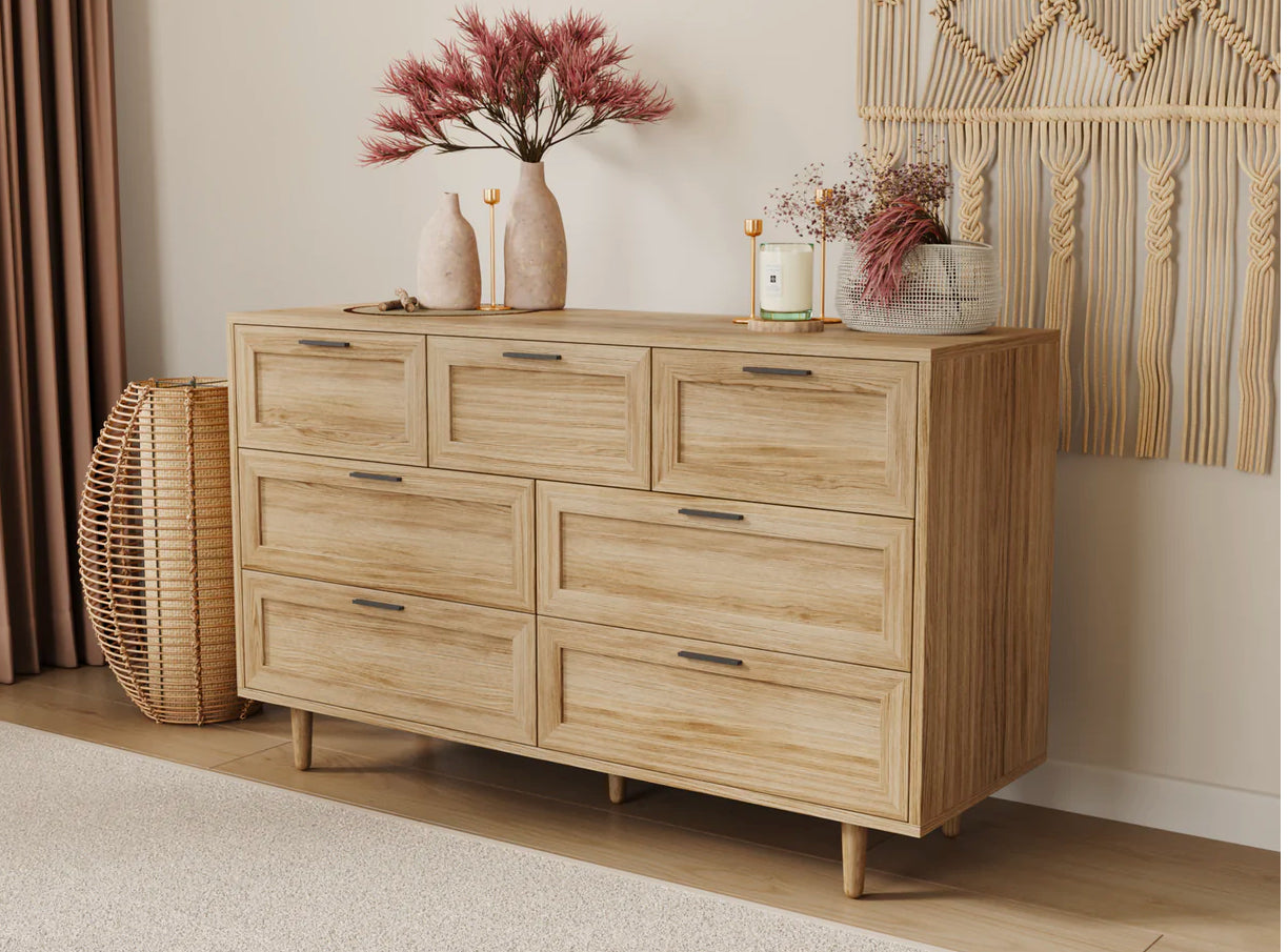 Claire Natural 7 Chest Of Drawers