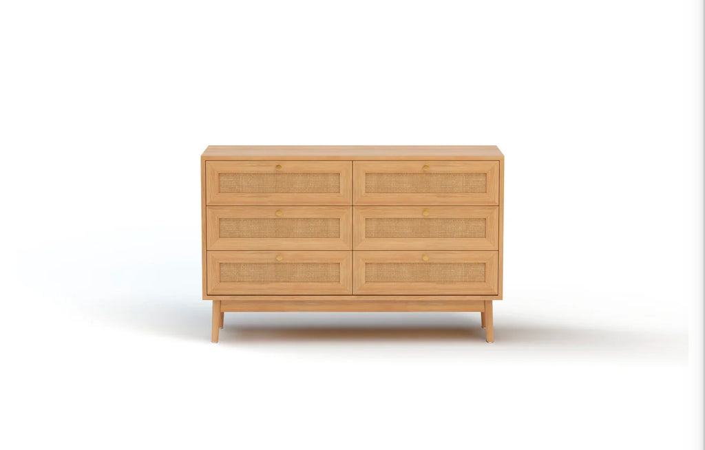 Skylah Rattan 6 Drawer Chest Of Drawers