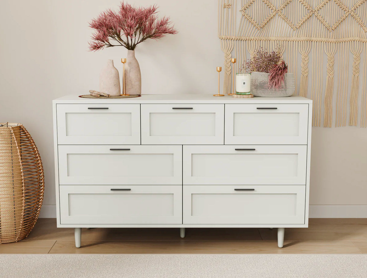 Claire White 7 Chest Of Drawers