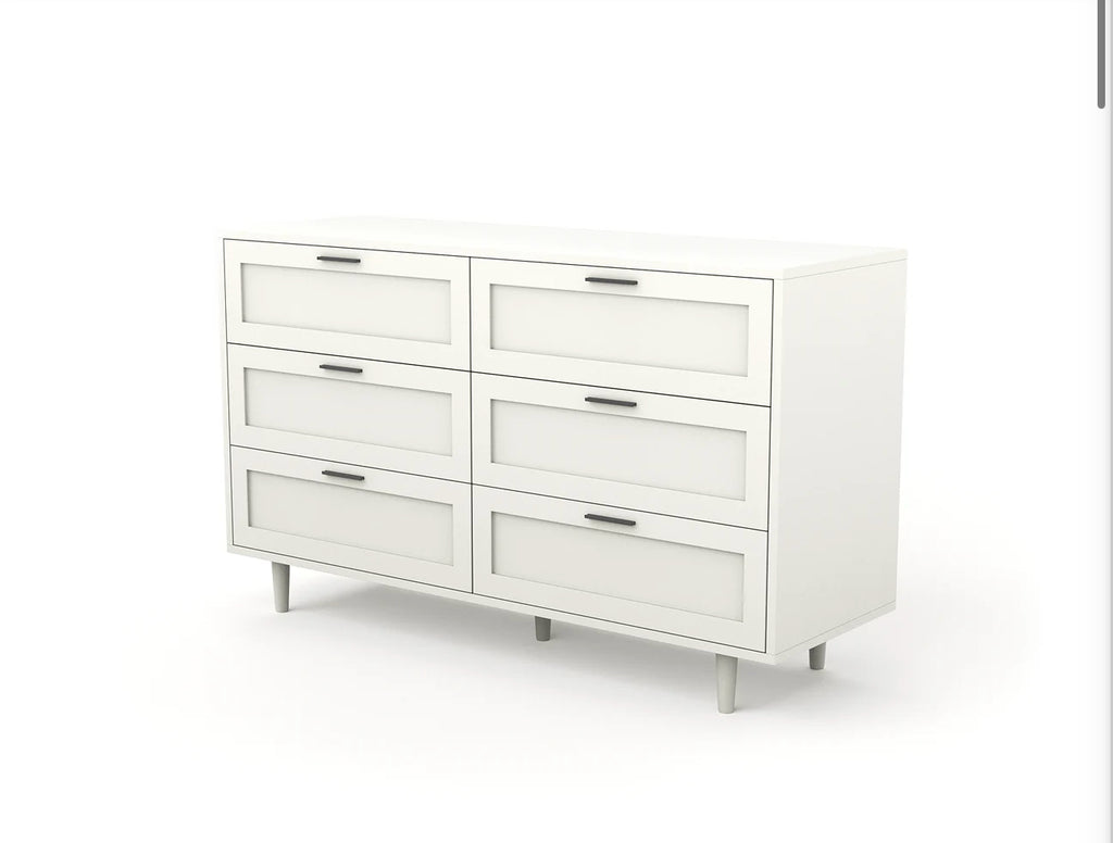 Leah White 6 Chest Of Drawers