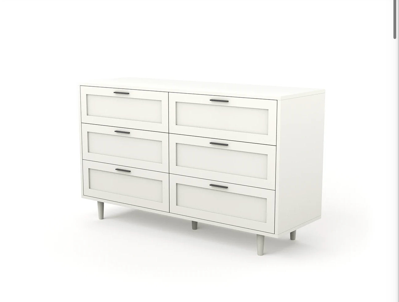 Leah White 6 Chest Of Drawers