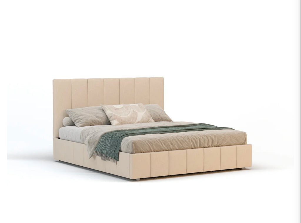 Bonny Beige Gas Lift Bed Frame