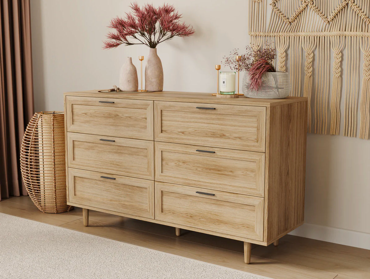 Leah Natural 6 Chest Of Drawers