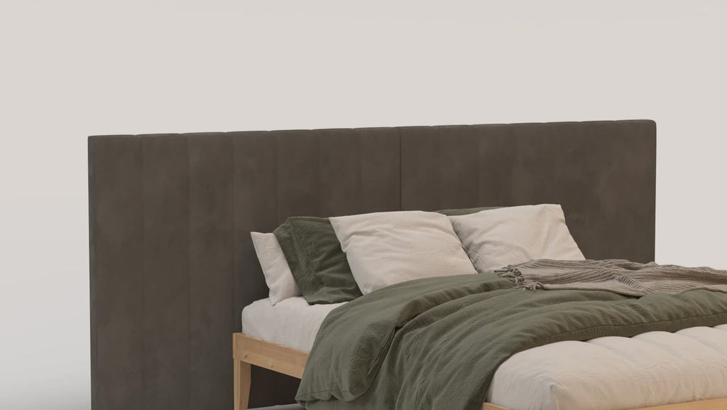 Lola Grey Boucle Bed Head