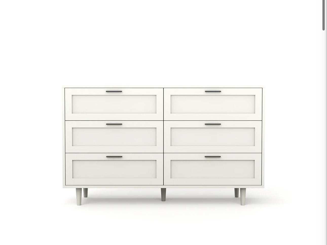 Leah White 6 Chest Of Drawers