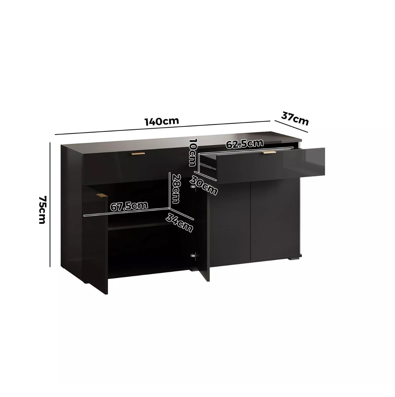 Kallie Sideboard Buffet Cabinet