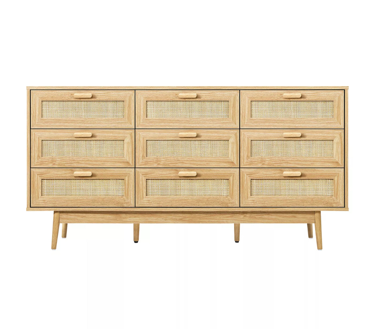 Skylah Rattan 9 Drawer Chest Of Drawers
