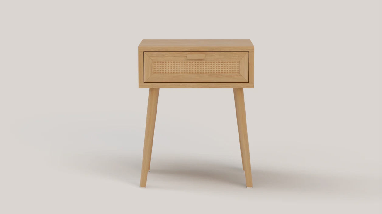Skylah Rattan Bedside Table