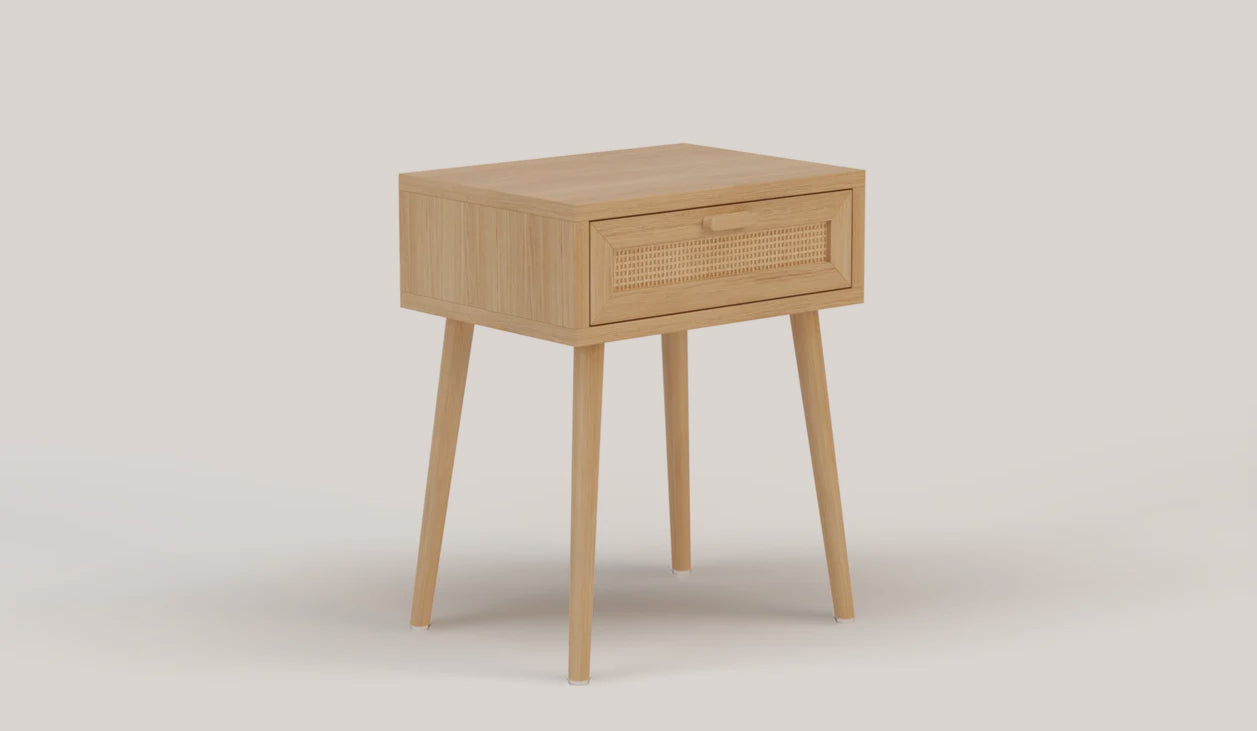 Skylah Rattan Bedside Table